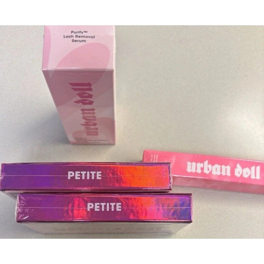 Urban Doll Lashes Bundle Petite eyes - New Sealed In Box- Lashes, Serum and Appl